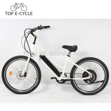 Top ebike 500W beach cruiser electric bicycle 26inch 48V 10.2Ah battery city cruiser bike made in China